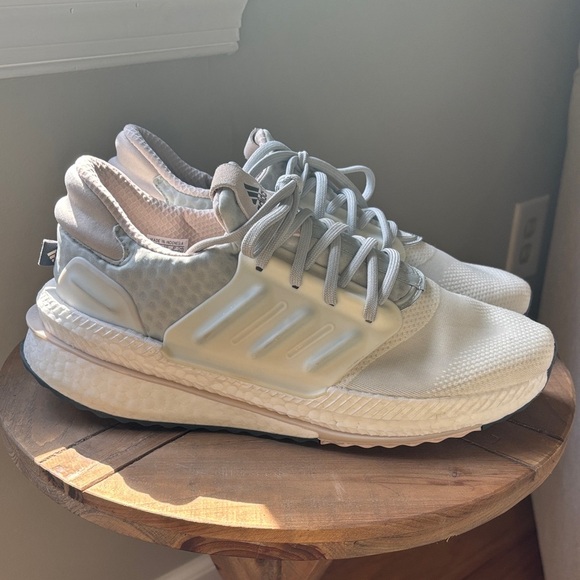 Adidas Boost women’s size 11 Cream, light pink and Gray sneakers - Picture 1 of 7